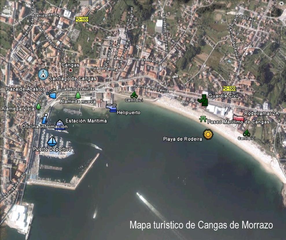 Barco 12 Mts Centro Cangas Экстерьер фото
